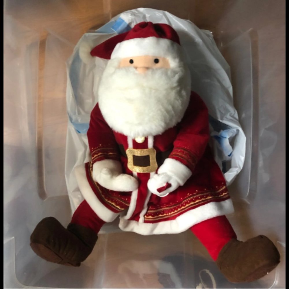 Vintage 2004 "The Polar Express" Santa & 2013 "Santa's Sleigh Bell" Ornament